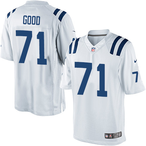 Men's Limited Denzelle Good Nike Jersey White Road - #71 NFL Indianapolis Colts